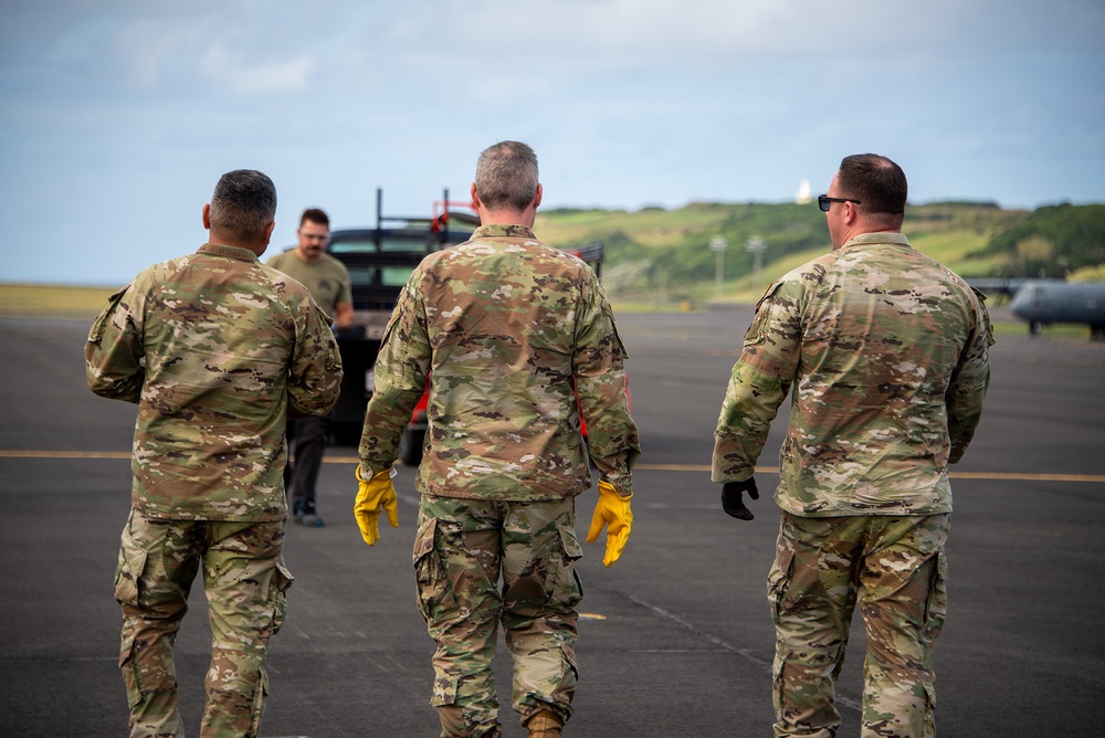 Lajes Field leadership gets dirty with the Dirt Boyz
