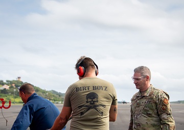 Lajes Field leadership gets dirty with the Dirt Boyz