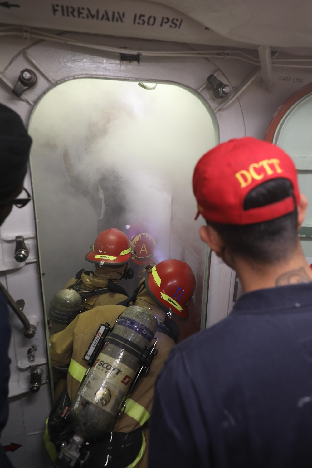 Firefighting Training Onboard USS Ramage