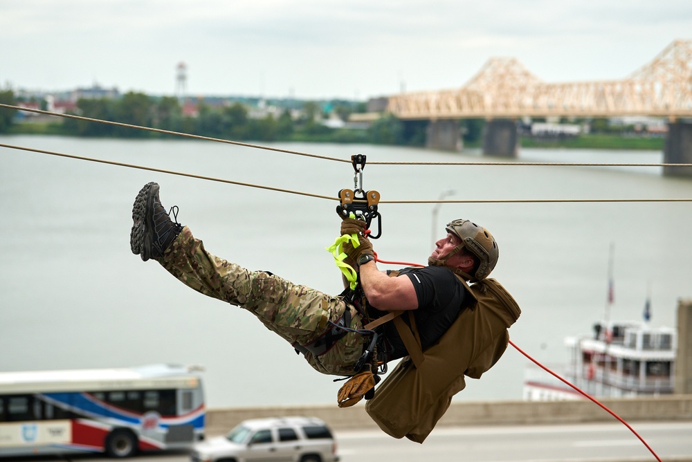 U.S. Air Force pararescuemen compete at PJ Rodeo