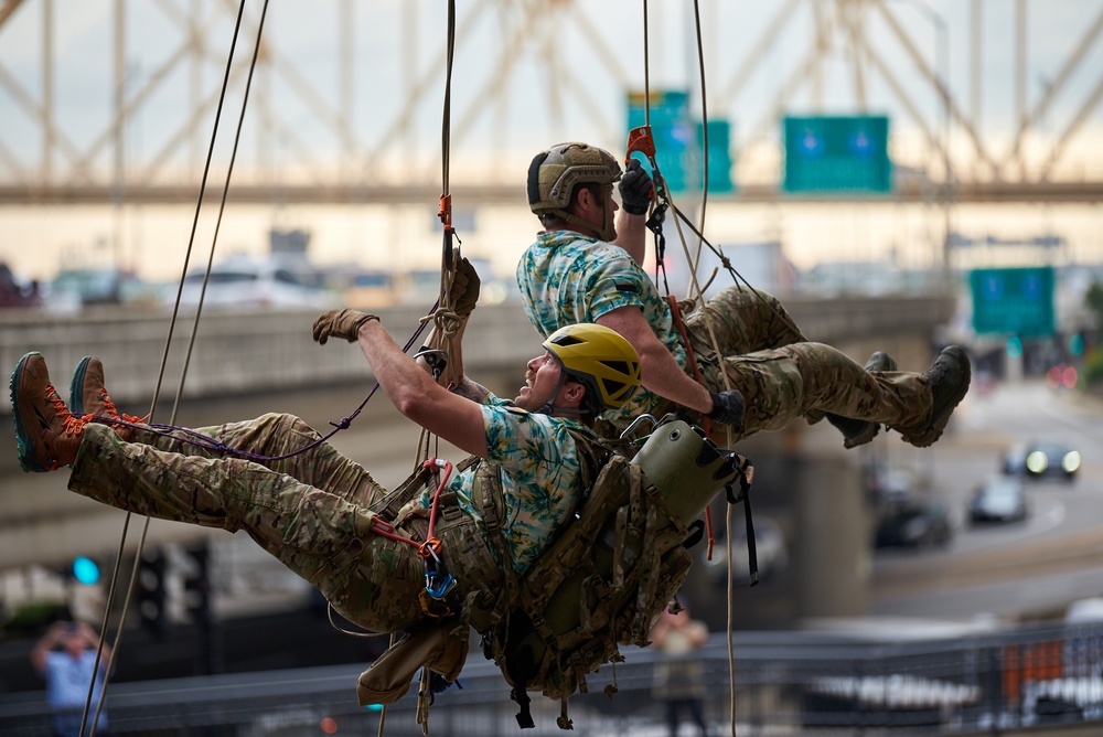 U.S. Air Force pararescuemen compete at PJ Rodeo