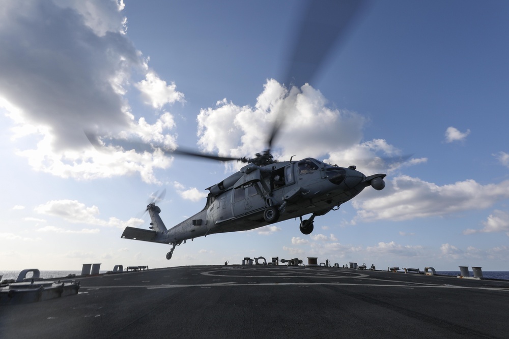 Flight Operations Onboard USS Ramage