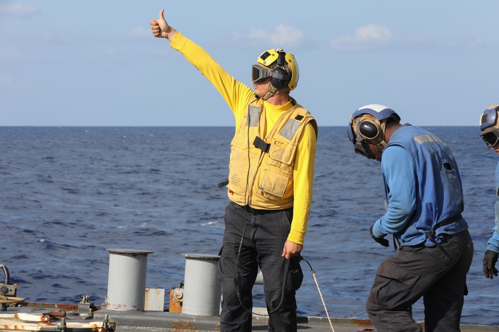 Flight Operations Onboard USS Ramage