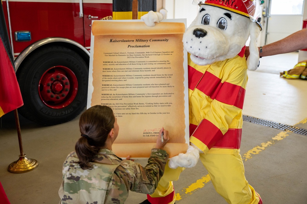 86 CES kicks off 2023 Fire Prevention Week