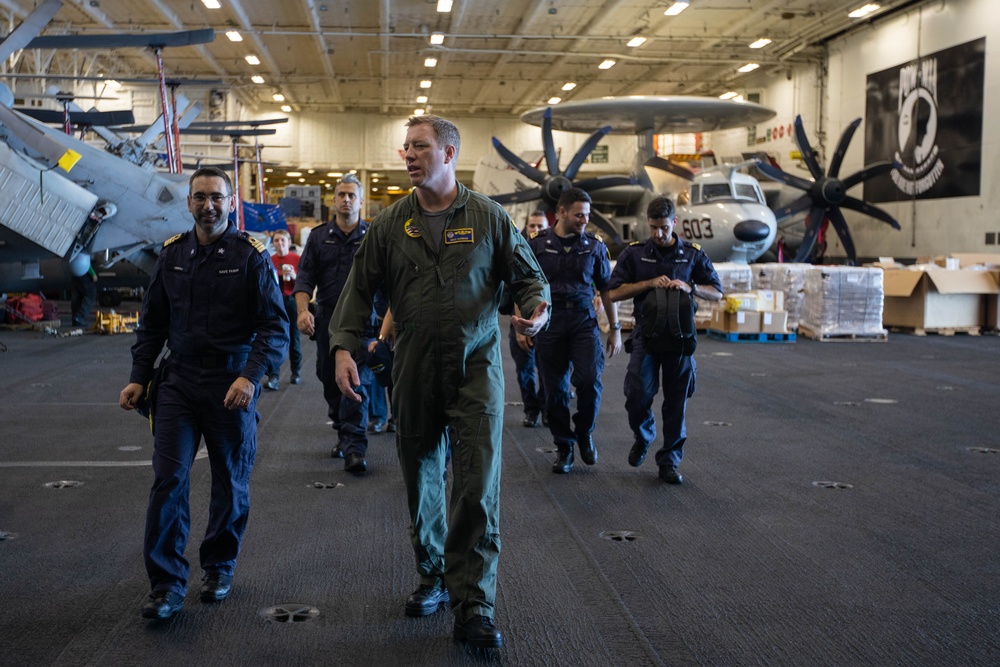 Italian DV's Tour USS Gerald R. Ford (CVN 78)