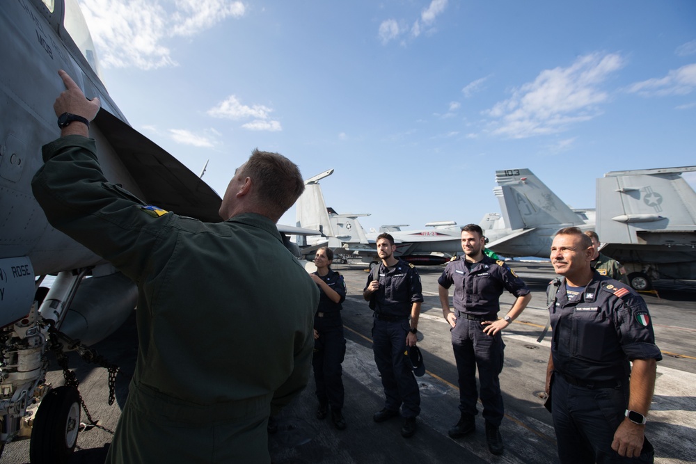 Italian DV's Tour USS Gerald R. Ford (CVN 78)