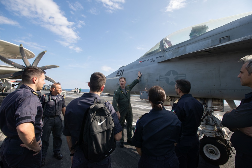 Italian DV's Tour USS Gerald R. Ford (CVN 78)