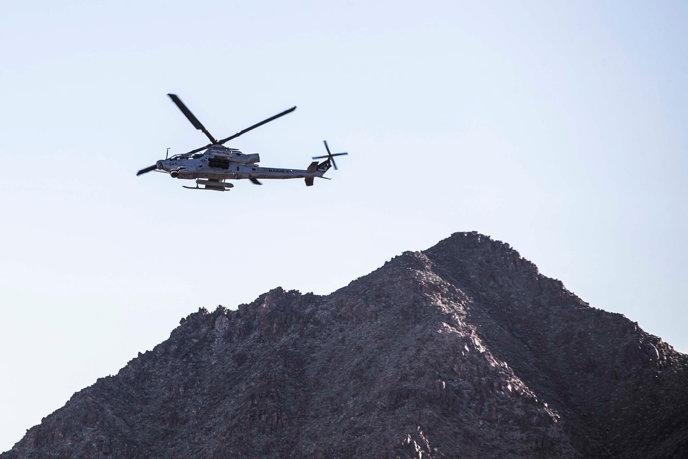 U.S. Marines conduct live-fire close air support training