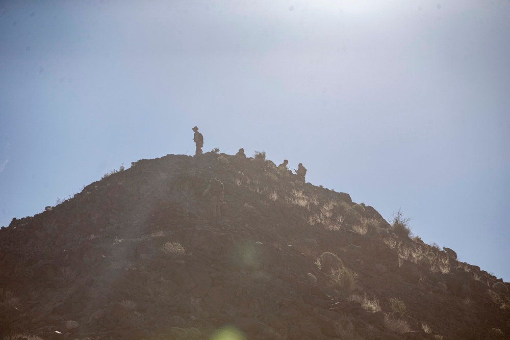 U.S. Marines conduct live-fire close air support training