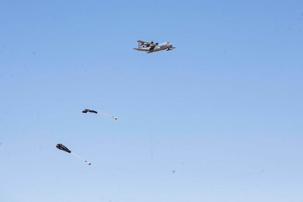 U.S. Marines conduct live-fire close air support training
