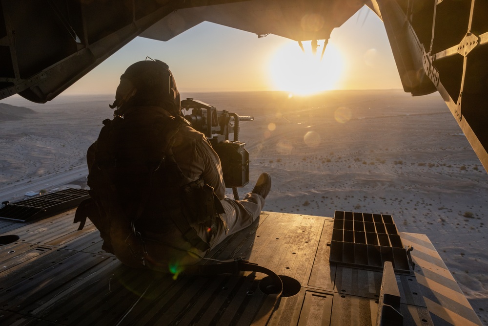 All in a day's work: U.S. Marines perform terrain flying, aerial gunnery and external heavy lifts with CH-53K King Stallion