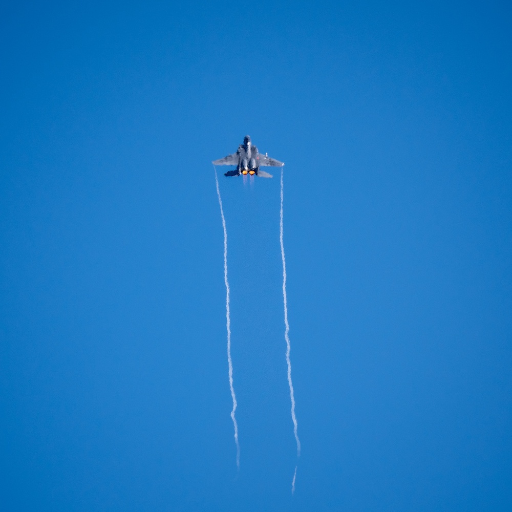 Strike Eagles take off from Seymour Johnson AFB