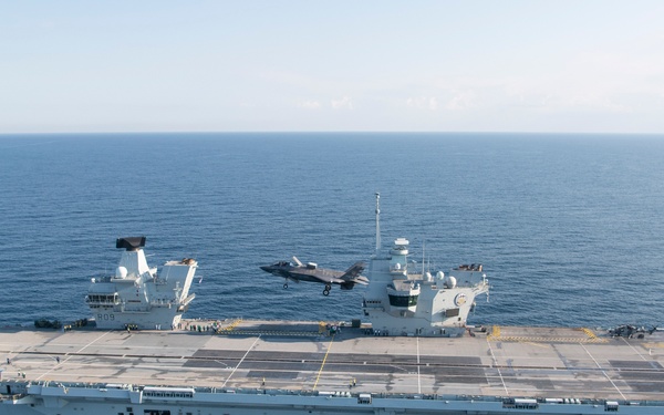 F-35B Lands Aboard HMS Prince of Wales
