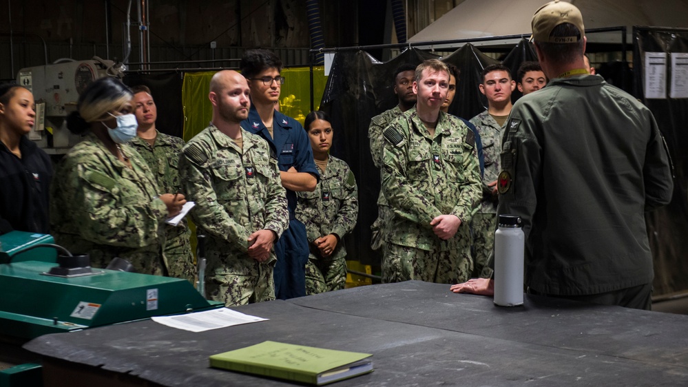 USS John C. Stennis tours Light Industrial Facility