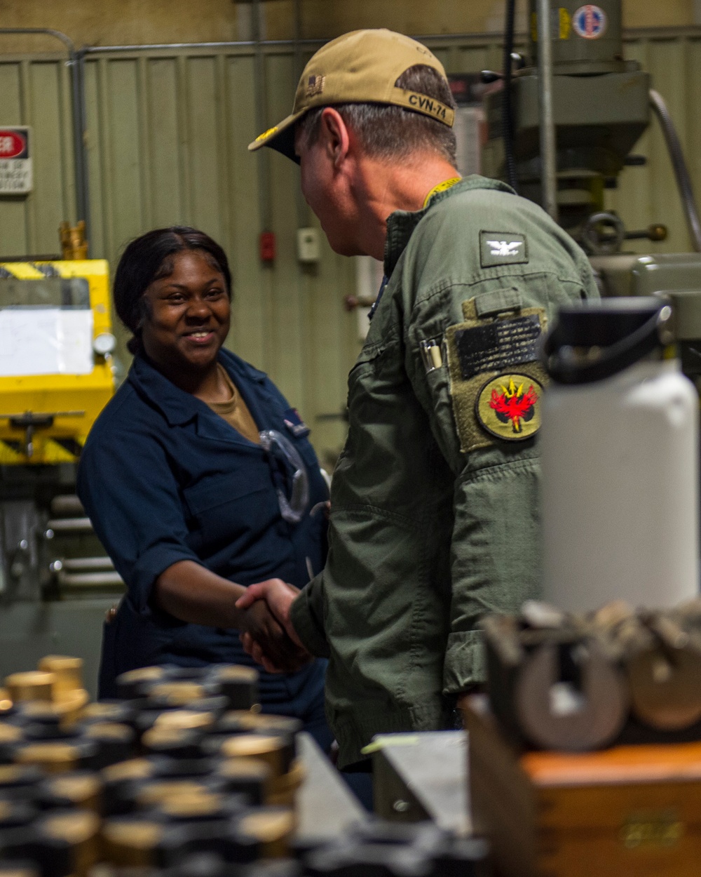 USS John C. Stennis tours Light Industrial Facility