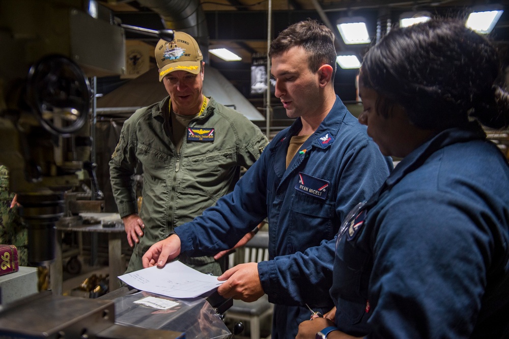 USS John C. Stennis tours Light Industrial Facility