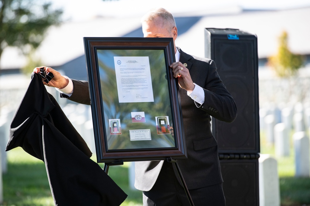 A Posthumous Badge and Medal Presentation Ceremony is Held for U.S. Army Staff Sgt. Waverly Woodson Jr. in Section 69