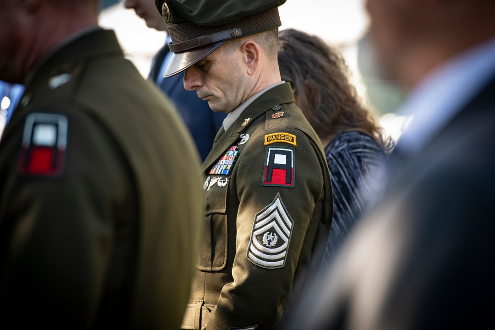 A Posthumous Badge and Medal Presentation Ceremony is Held for U.S. Army Staff Sgt. Waverly Woodson Jr. in Section 69