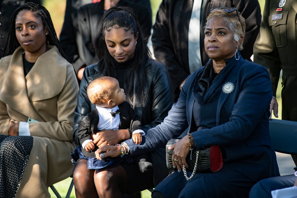 A Posthumous Badge and Medal Presentation Ceremony is Held for U.S. Army Staff Sgt. Waverly Woodson Jr. in Section 69