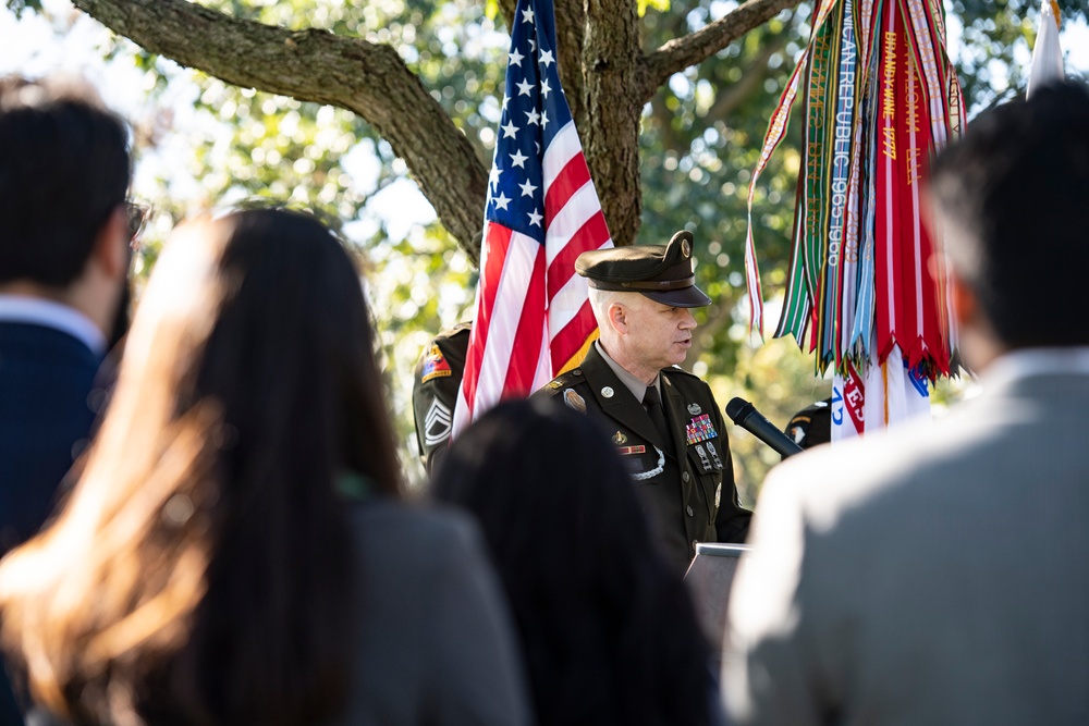 A Posthumous Badge and Medal Presentation Ceremony is Held for U.S. Army Staff Sgt. Waverly Woodson Jr. in Section 69