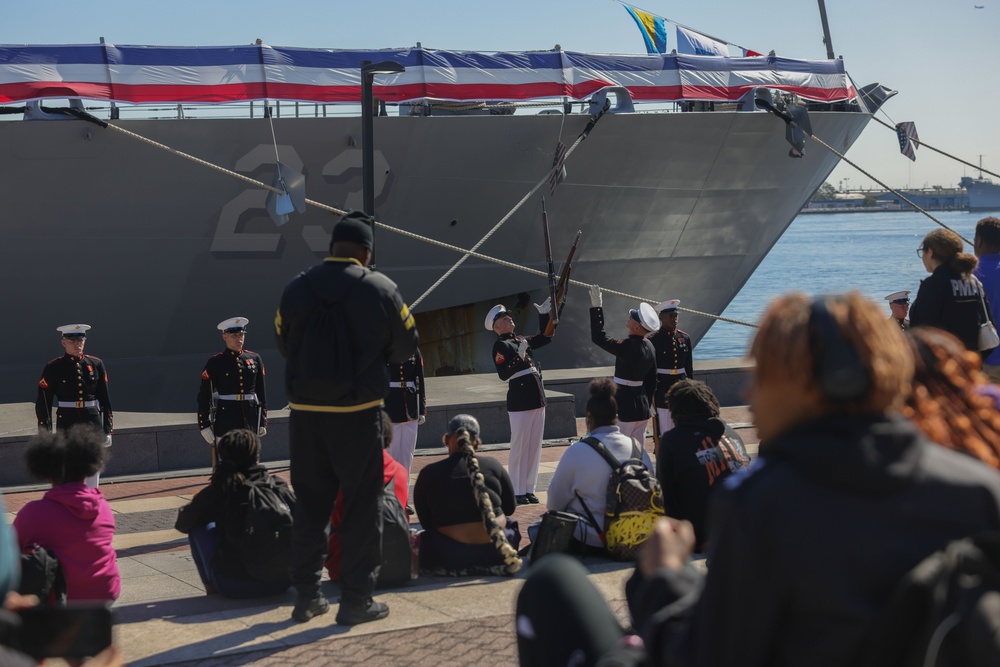 Navy/Marine Week Philadelphia: Marines visit with Philadelphia Military Academy Students