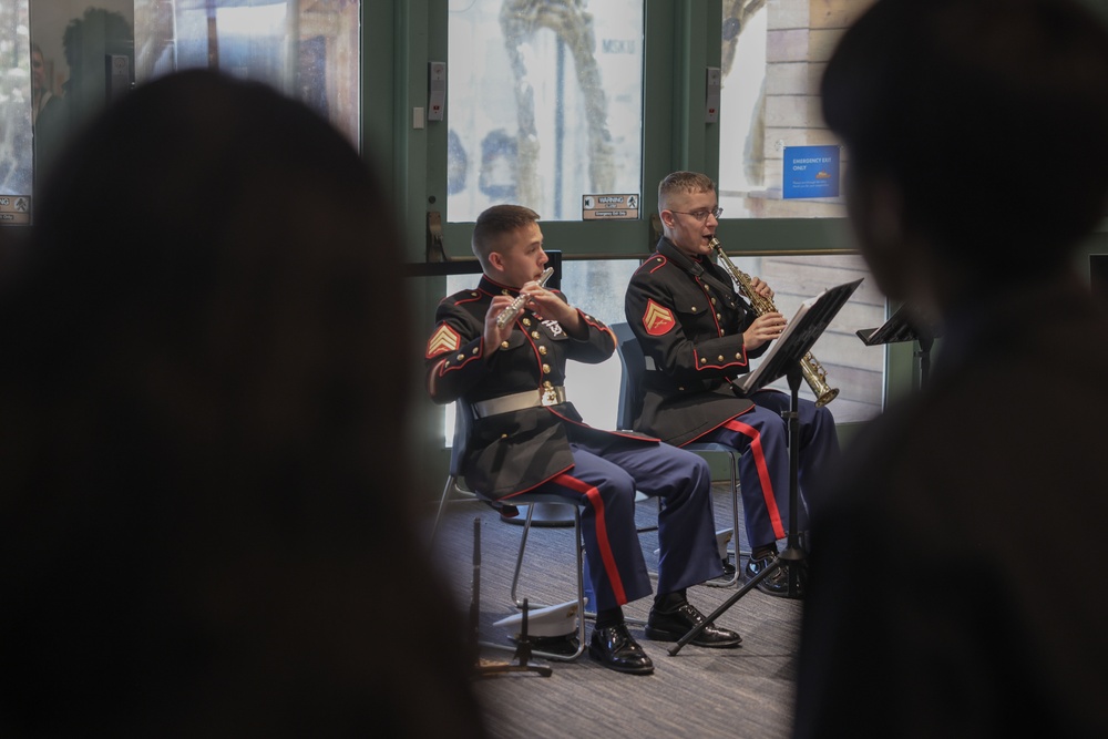 Navy/Marine Week Philadelphia: Marines visit with Philadelphia Military Academy Students