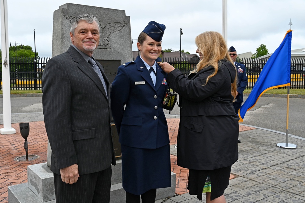 2nd Lt. Elise Maclaughlin commissions at Pease ANG Base