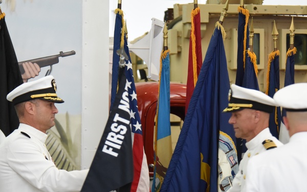 New Commodore Takes Reins for FIRST Naval Construction Regiment