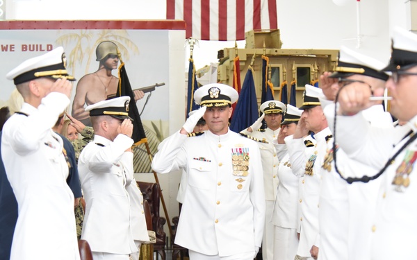 New Commodore Takes Reins for FIRST Naval Construction Regiment