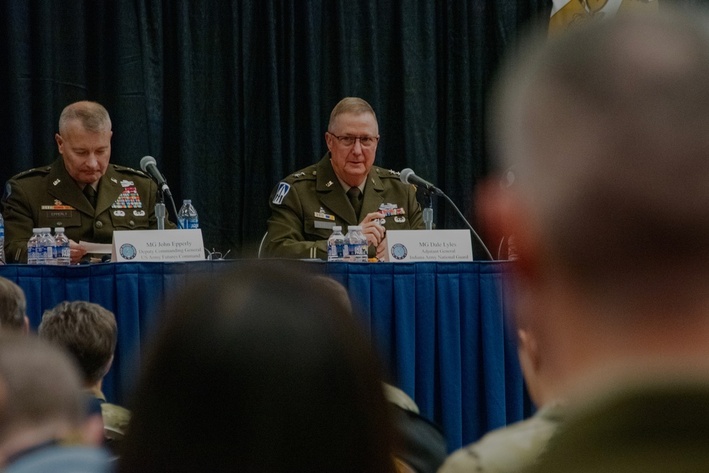 Maj. Gen. Dale Lyles speaks about modernizing and broadening pathways to service at Association of the United States Army conference