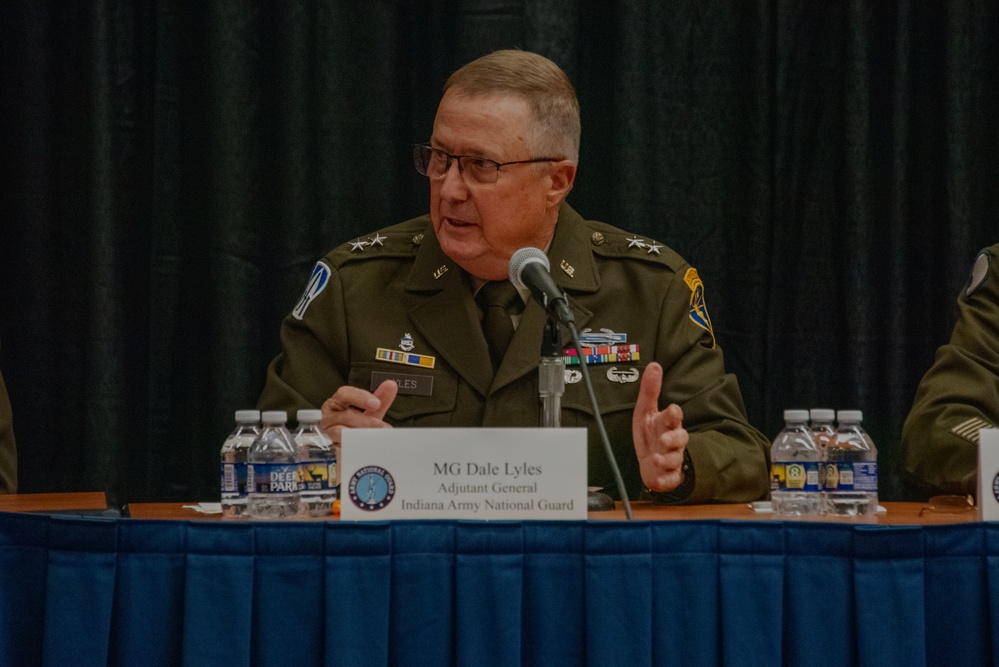 Maj. Gen. Dale Lyles speaks about modernizing and broadening pathways to service at Association of the United States Army conference