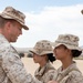 Marines with 1ST LAR receive achievement awards for their exceptional work during a concurrent exercise