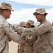 Marines with 1ST LAR receive achievement awards for their exceptional work during a concurrent exercise