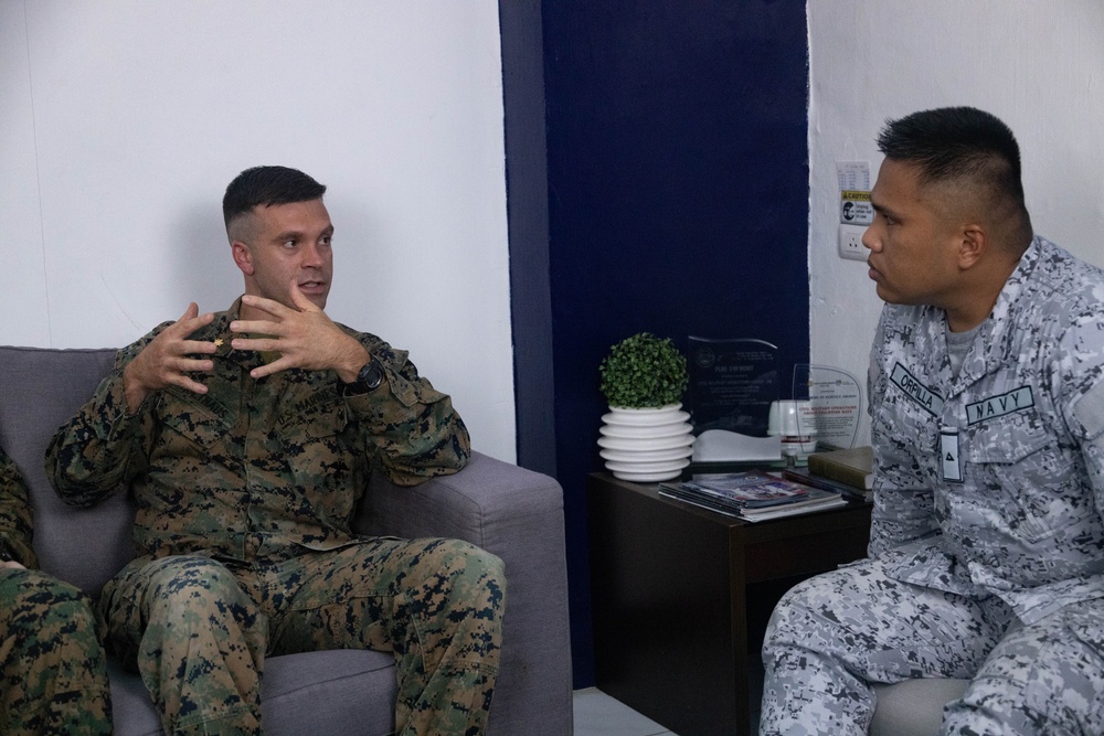 MRF-SEA Marines conduct interview during Sama Sama 2023