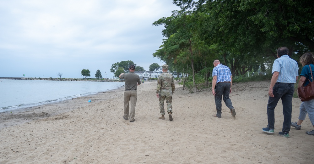 Lt. Col. Krug and District Leadership Tour Vermilion Harbor