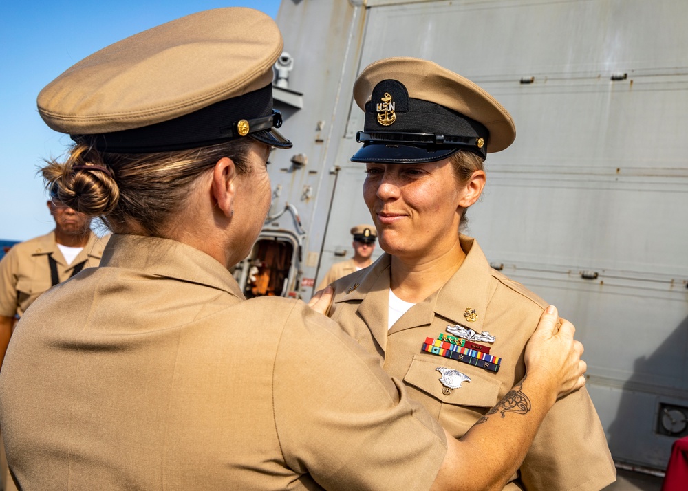 USS John Finn Conducts Chief Pinning Ceremony