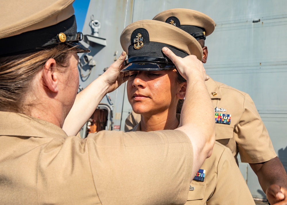 USS John Finn Conducts Chief Pinning Ceremony