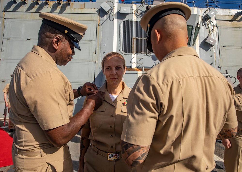 USS John Finn Conducts Chief Pinning Ceremony