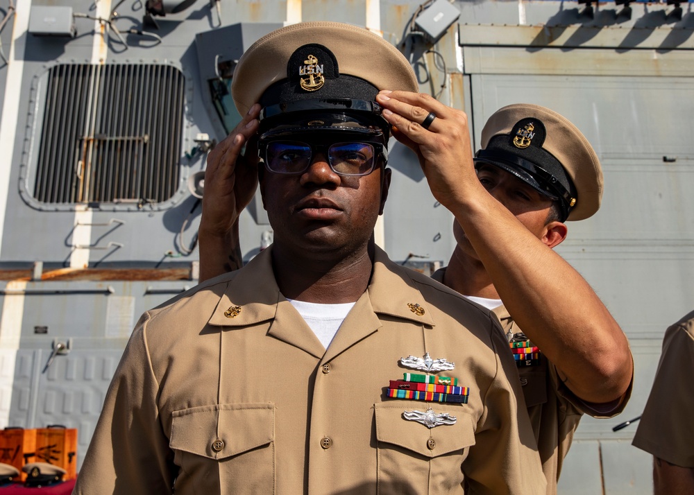 USS John Finn Conducts Chief Pinning Ceremony