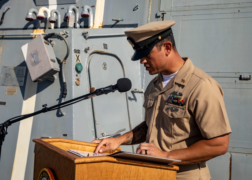 USS John Finn Conducts Chief Pinning Ceremony