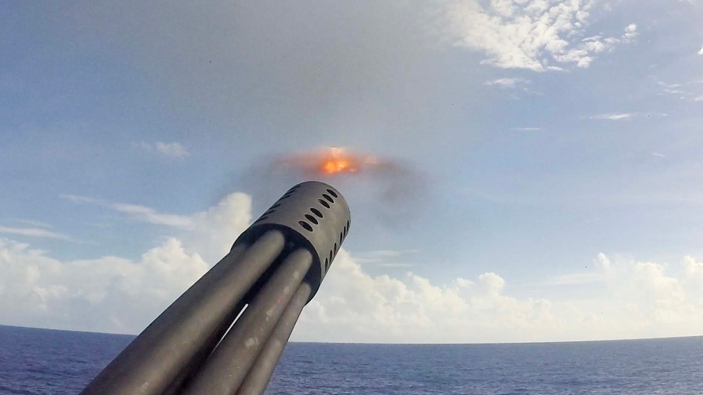 USS Dewey (DDG 105) Conducts Close-In Weapons System Live-Fire Exercise During Maritime Training Activity Sama Sama