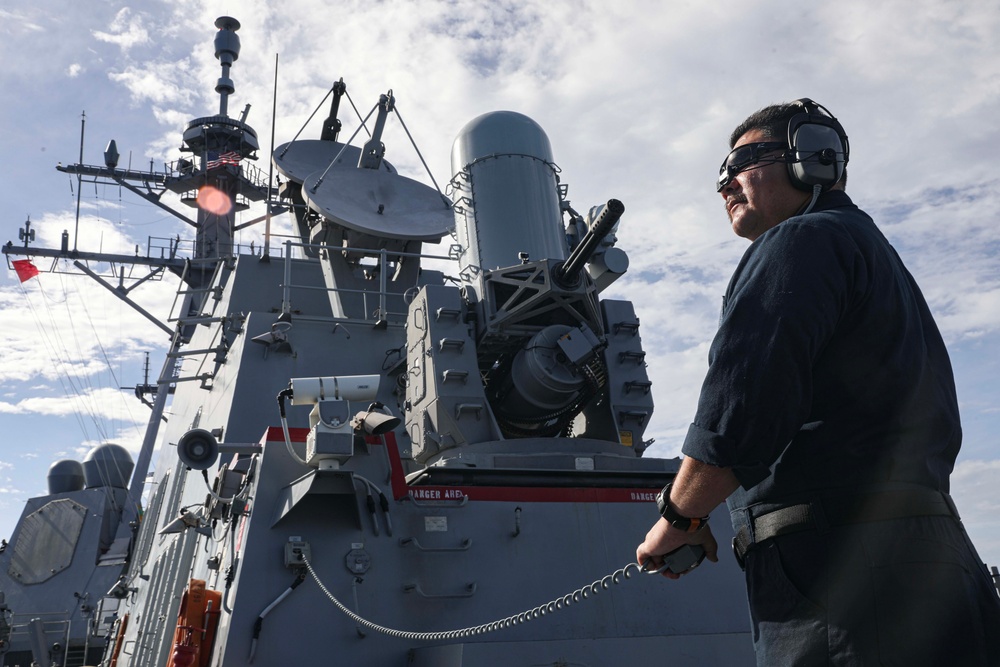 USS Dewey (DDG 105) Conducts Close-In Weapons System Live-Fire Exercise During Maritime Training Activity Sama Sama