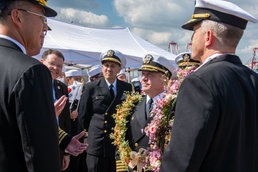 USS Ronald Reagan (CVN 76) arrives in Busan, Republic of Korea for scheduled port visit