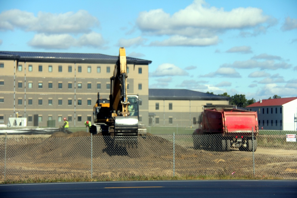 Infrastructure, excavation work underway for construction of third $28.08 million, four-story, 60,000-square-foot barracks at Fort McCoy