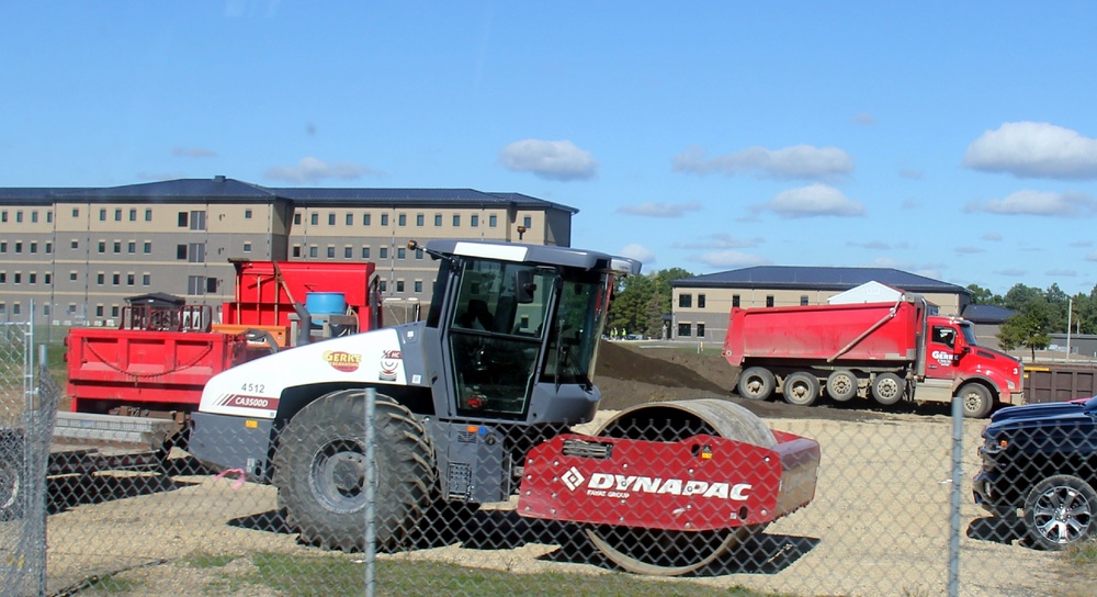 Infrastructure, excavation work underway for construction of third $28.08 million, four-story, 60,000-square-foot barracks at Fort McCoy