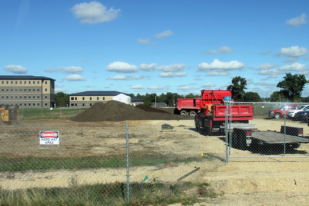 Infrastructure, excavation work underway for construction of third $28.08 million, four-story, 60,000-square-foot barracks at Fort McCoy