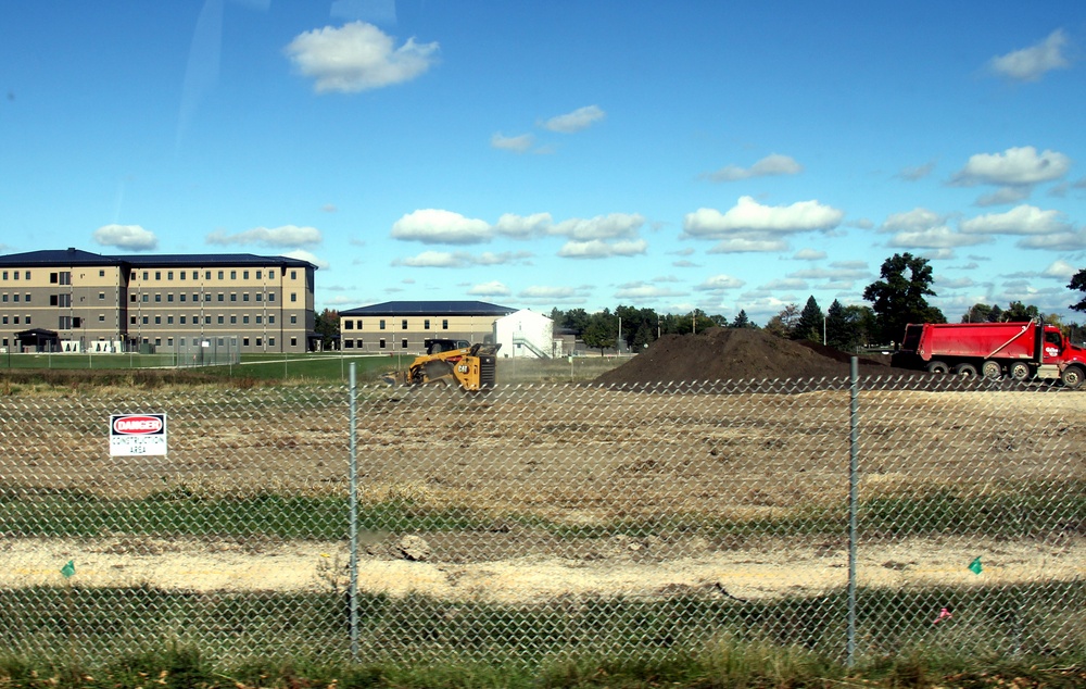 Infrastructure, excavation work underway for construction of third $28.08 million, four-story, 60,000-square-foot barracks at Fort McCoy