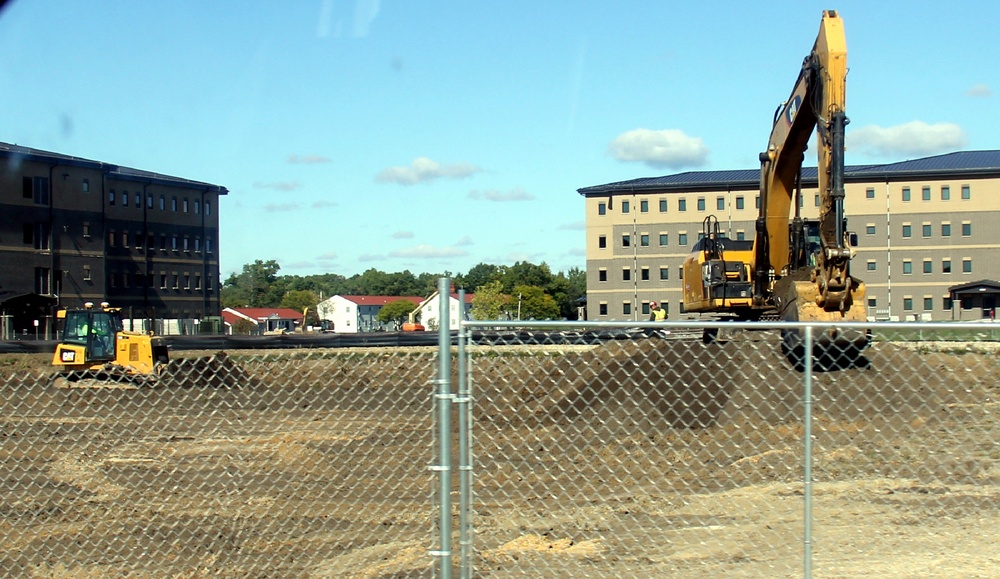 Infrastructure, excavation work underway for construction of third $28.08 million, four-story, 60,000-square-foot barracks at Fort McCoy