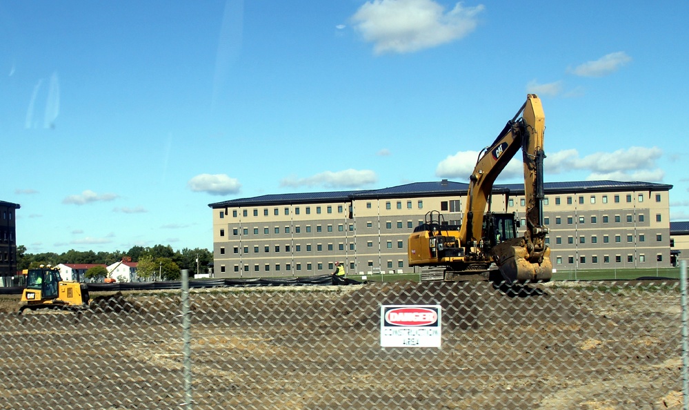 Infrastructure, excavation work underway for construction of third $28.08 million, four-story, 60,000-square-foot barracks at Fort McCoy