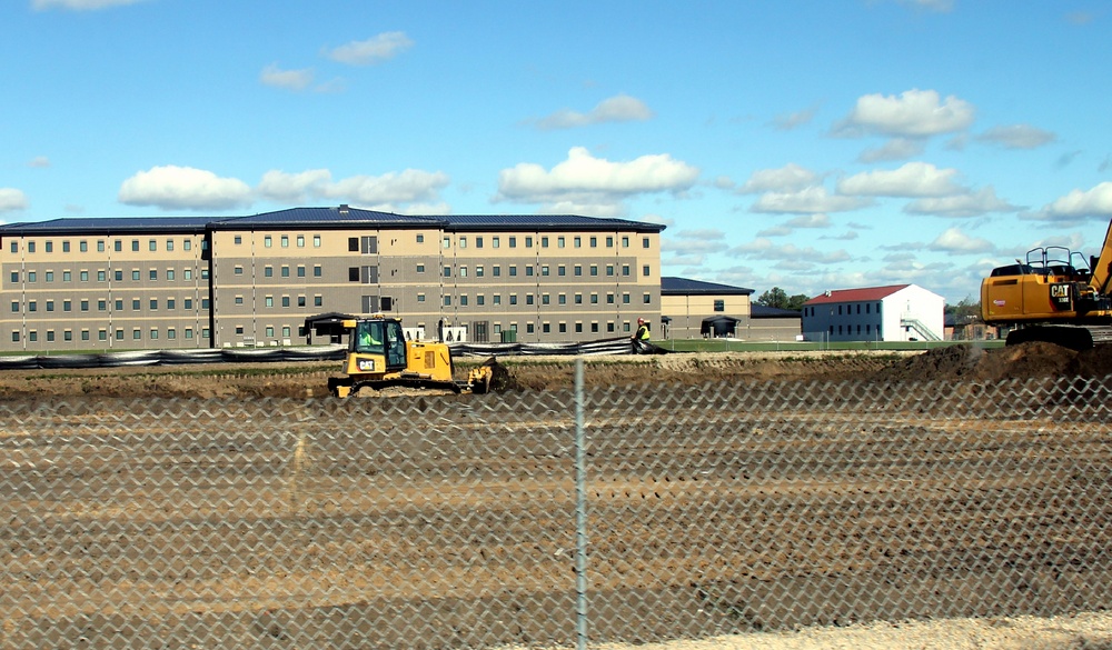 Infrastructure, excavation work underway for construction of third $28.08 million, four-story, 60,000-square-foot barracks at Fort McCoy